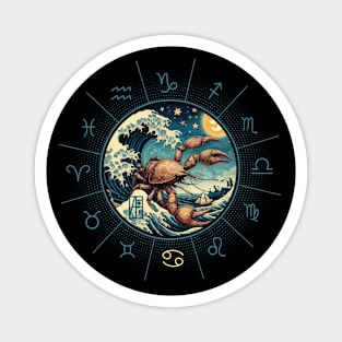 ZODIAC Cancer - Astrological CANCER - CANCER - ZODIAC sign - Van Gogh style - 9 Magnet